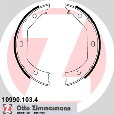 Zimmermann 10990.103.4 - Brake Shoe Set, parking brake parts5.com