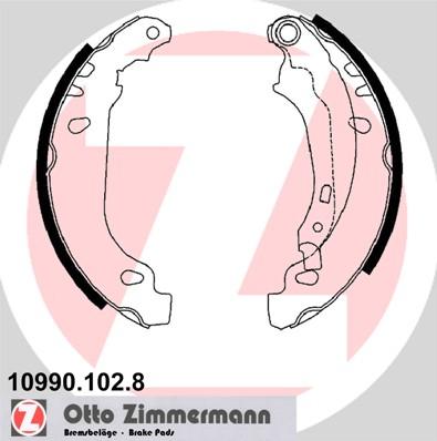 Zimmermann 10990.102.8 - Juego de zapatas de frenos parts5.com