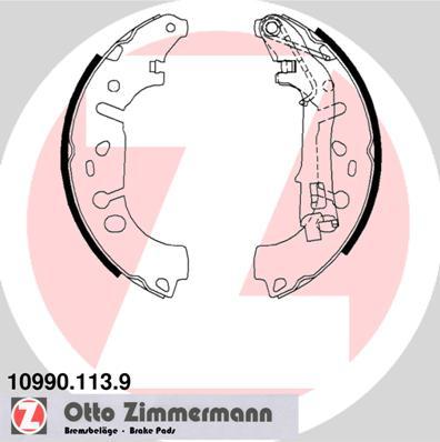 Zimmermann 10990.113.9 - Juego de zapatas de frenos parts5.com