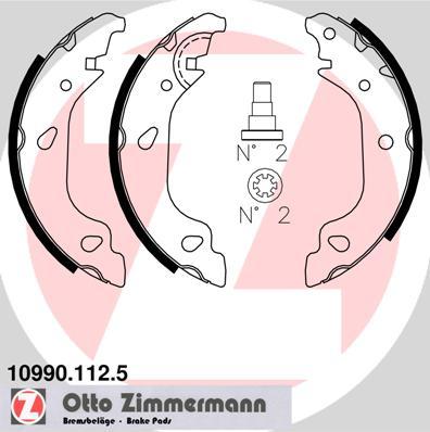 Zimmermann 10990.112.5 - Set saboti frana parts5.com