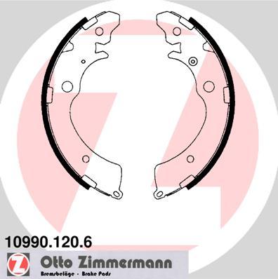 Zimmermann 10990.120.6 - Sada brzdových čelistí parts5.com