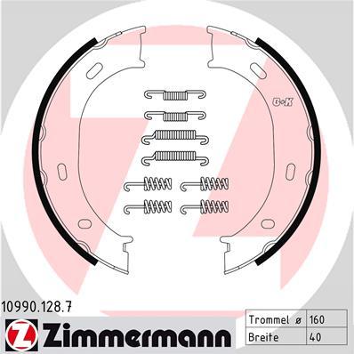 Zimmermann 10990.128.7 - Set saboti frana, frana de mana parts5.com