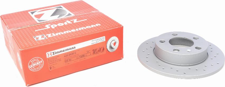 Zimmermann 100.1236.52 - Fren diski parts5.com