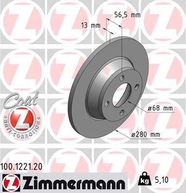 Zimmermann 100.1221.20 - Piduriketas parts5.com