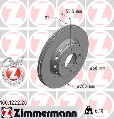 Zimmermann 100.1222.20 - Piduriketas parts5.com