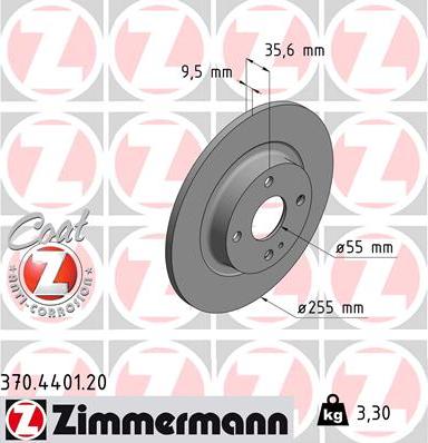 Zimmermann 370.4401.20 - Disc frana parts5.com