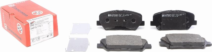 Zimmermann 24915.170.1 - Set placute frana,frana disc parts5.com