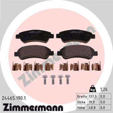 Zimmermann 24465.190.1 - Jarrupala, levyjarru parts5.com