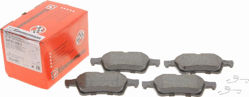 Zimmermann 24137.168.1 - Sada brzdových destiček, kotoučová brzda parts5.com