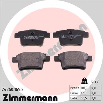 Zimmermann 24260.165.2 - - - parts5.com