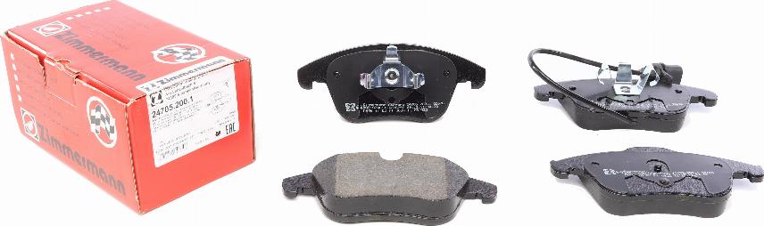 Zimmermann 24705.200.1 - Set placute frana,frana disc parts5.com