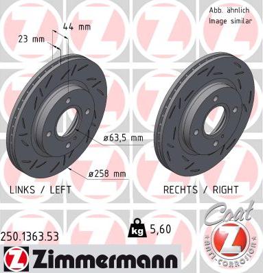 Zimmermann 250.1363.53 - Disc frana parts5.com