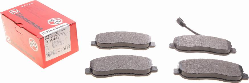 Zimmermann 25147.180.1 - Brake Pad Set, disc brake parts5.com