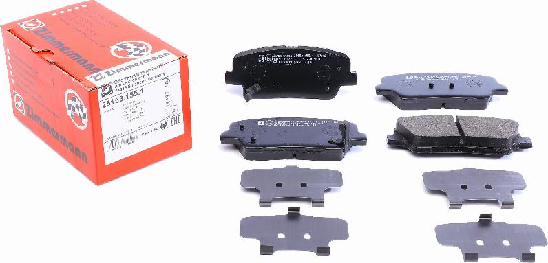 Zimmermann 25153.155.1 - Set placute frana,frana disc parts5.com