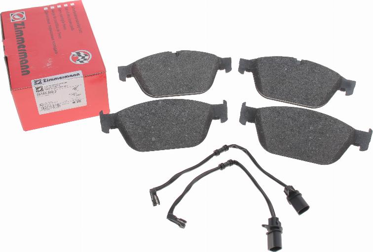 Zimmermann 25160.200.2 - Тормозные колодки, дисковые, комплект parts5.com