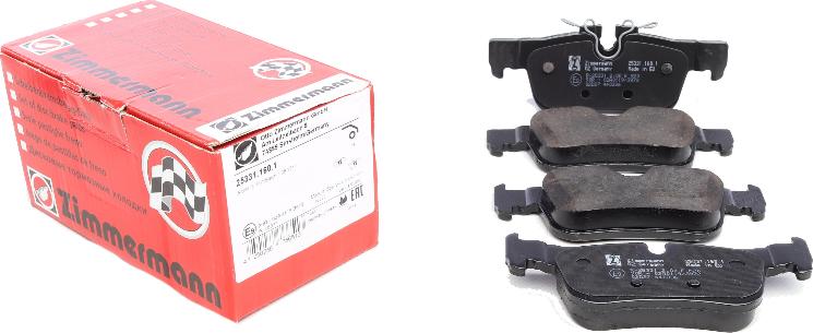 Zimmermann 25331.160.1 - Set placute frana,frana disc parts5.com