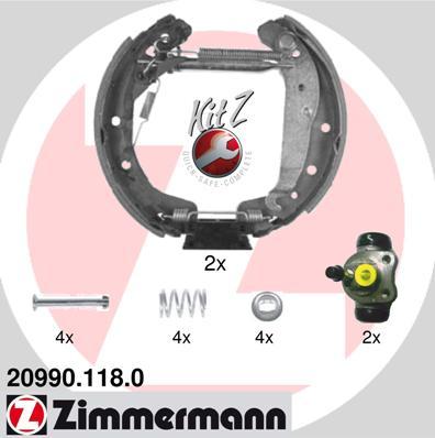 Zimmermann 20990.118.0 - Set saboti frana parts5.com