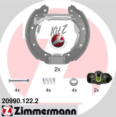 Zimmermann 20990.122.2 - Juego de zapatas de frenos parts5.com