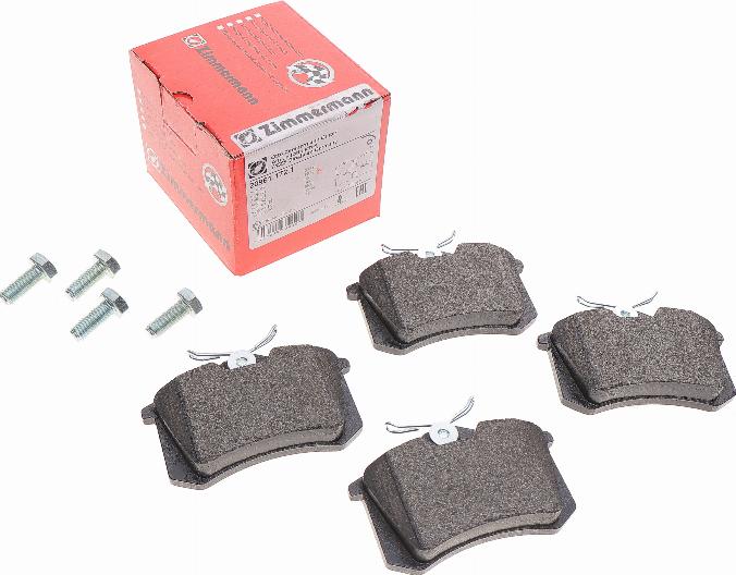 Zimmermann 20961.172.1 - Kit de plaquettes de frein, frein à disque parts5.com