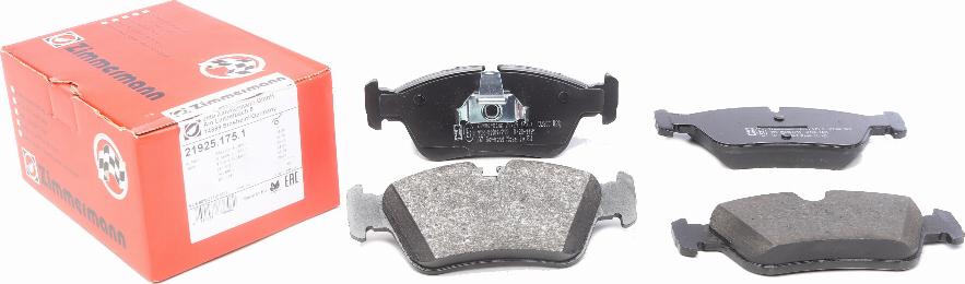 Zimmermann 21925.175.1 - Brake Pad Set, disc brake parts5.com