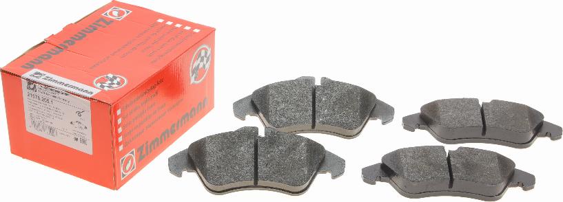 Zimmermann 21576.205.1 - Juego de pastillas de freno parts5.com