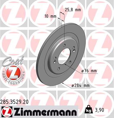 Zimmermann 285.3529.20 - Disc frana parts5.com