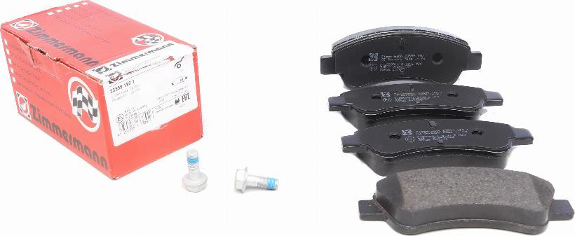 Zimmermann 23599.190.1 - Set placute frana,frana disc parts5.com