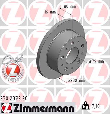 Zimmermann 230.2372.20 - Disc frana parts5.com