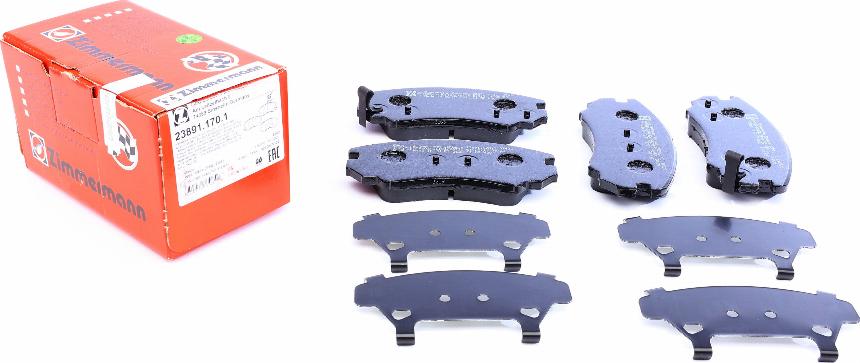 Zimmermann 23891.170.1 - Set placute frana,frana disc parts5.com