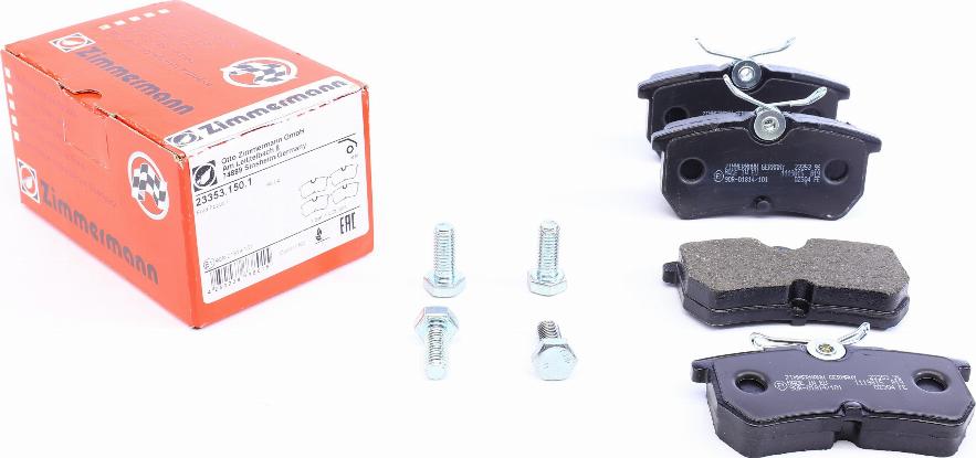 Zimmermann 23353.150.1 - Set placute frana,frana disc parts5.com