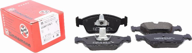 Zimmermann 23287.175.1 - Fékbetétkészlet, tárcsafék parts5.com