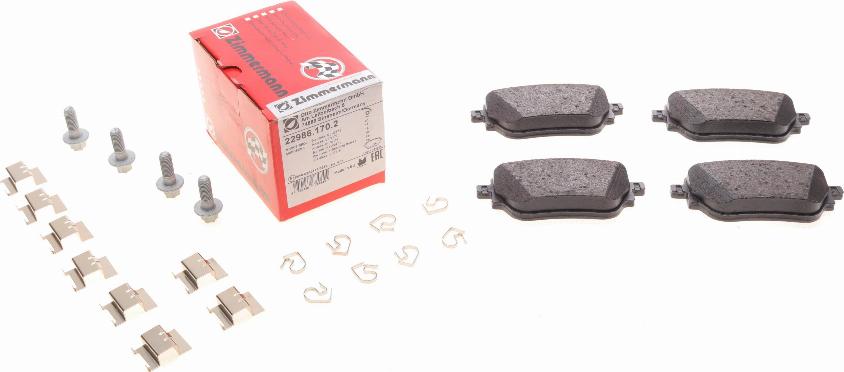 Zimmermann 22986.170.2 - Brake Pad Set, disc brake parts5.com