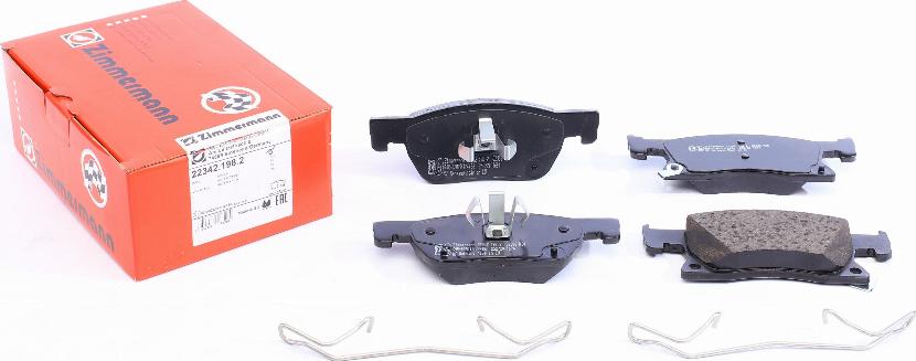 Zimmermann 22342.198.2 - Brake Pad Set, disc brake parts5.com