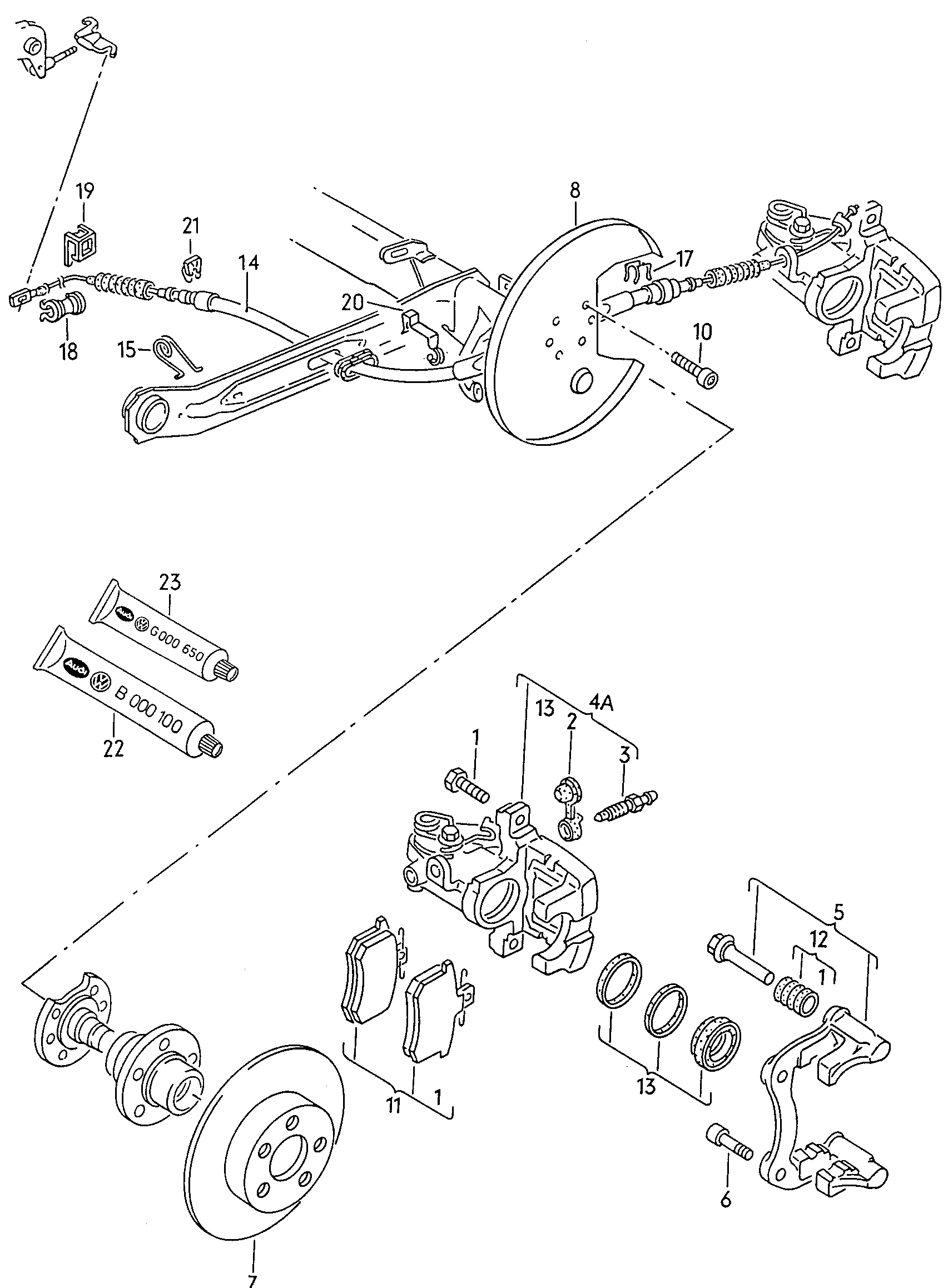 VAG 4A0 615 423 X - Etrier frana parts5.com