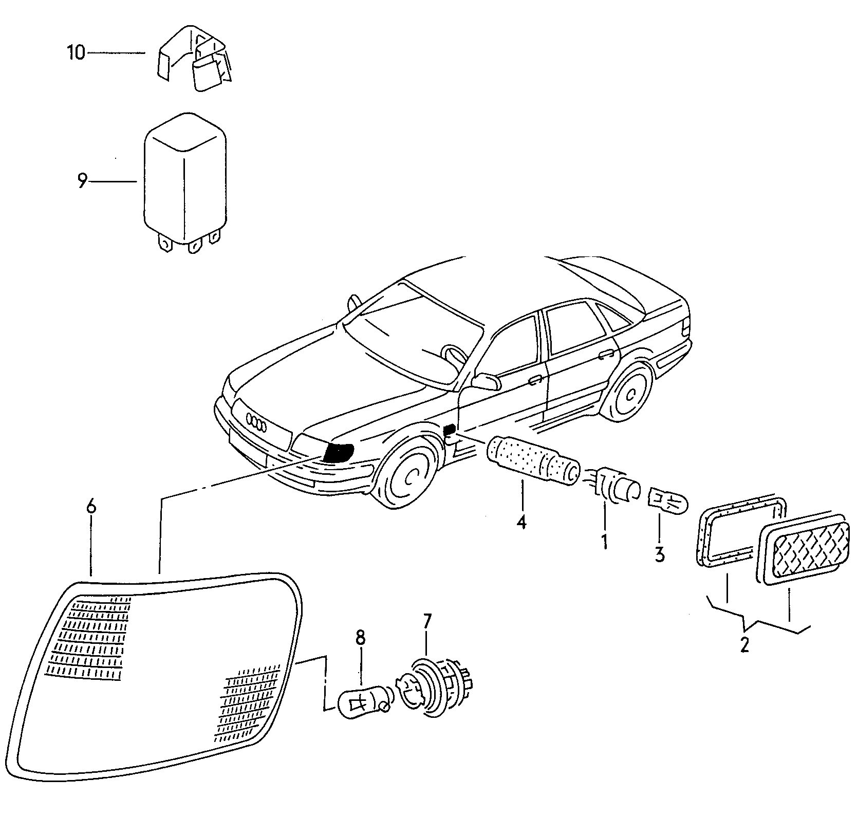 VAG 1H0953227 - Przekaźnik kierunkowskazów parts5.com