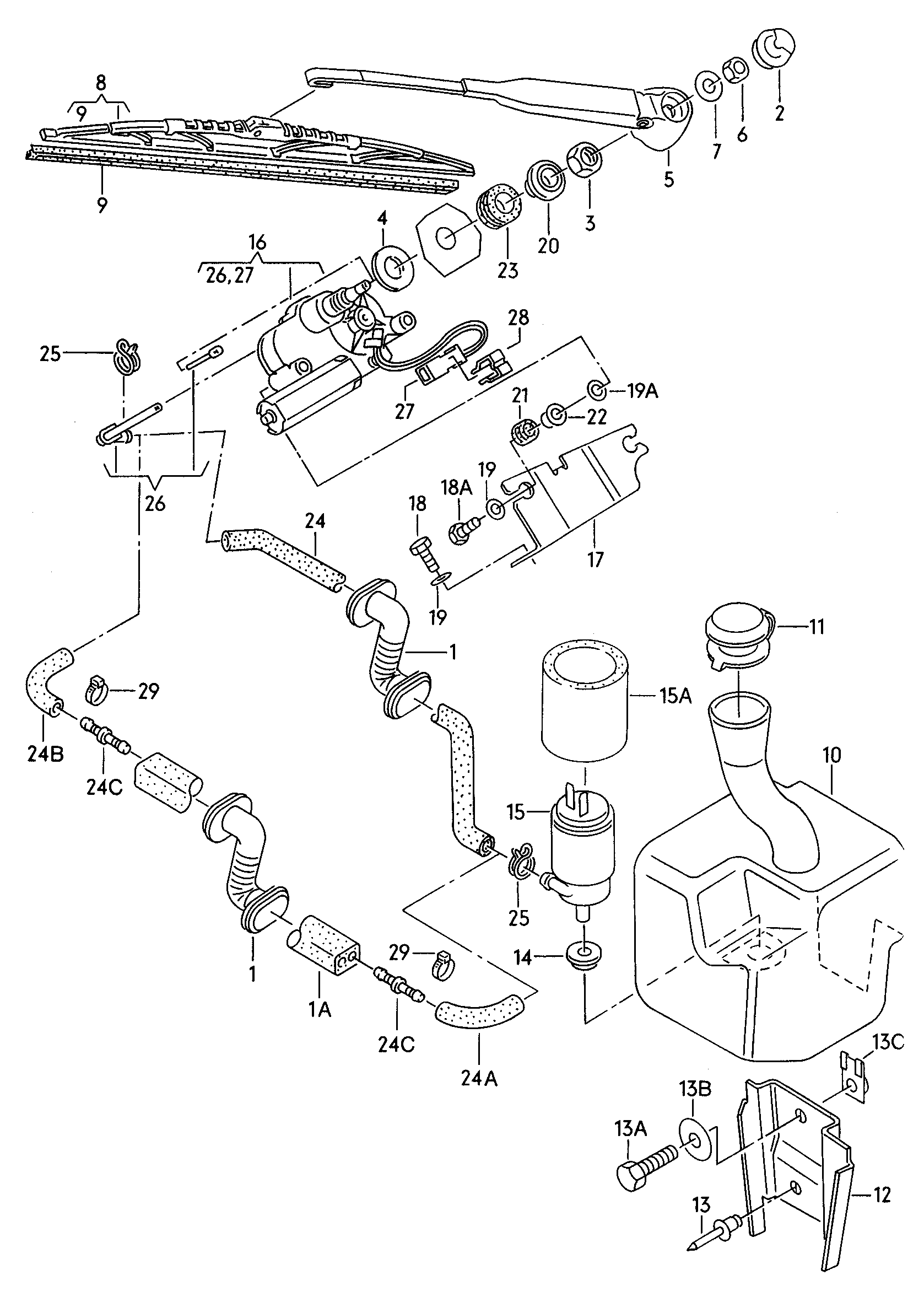 VAG 191 955 427 B - Wiper Blade parts5.com