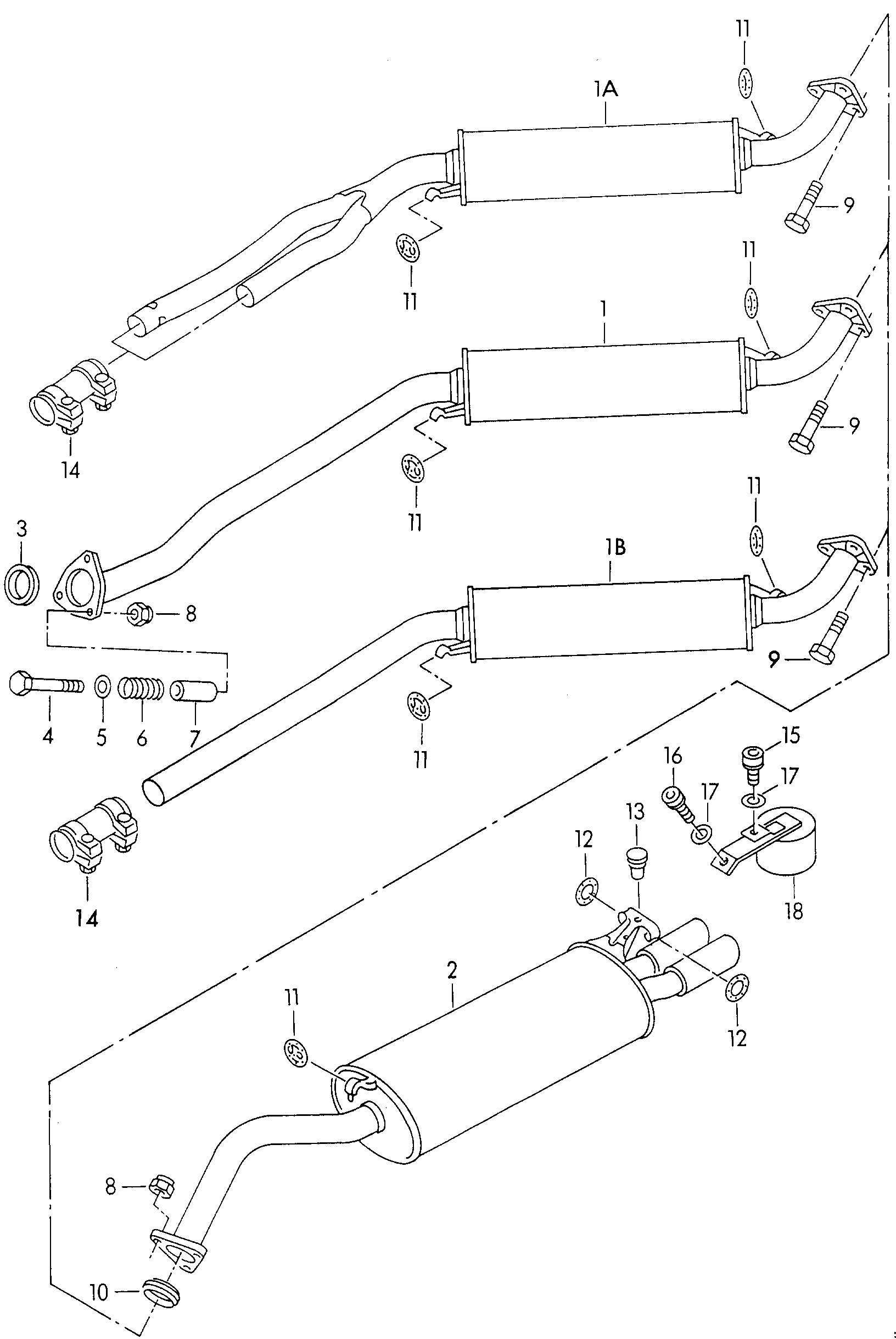 Seat 893253139B - Putkenliitin, pakoputkisto parts5.com