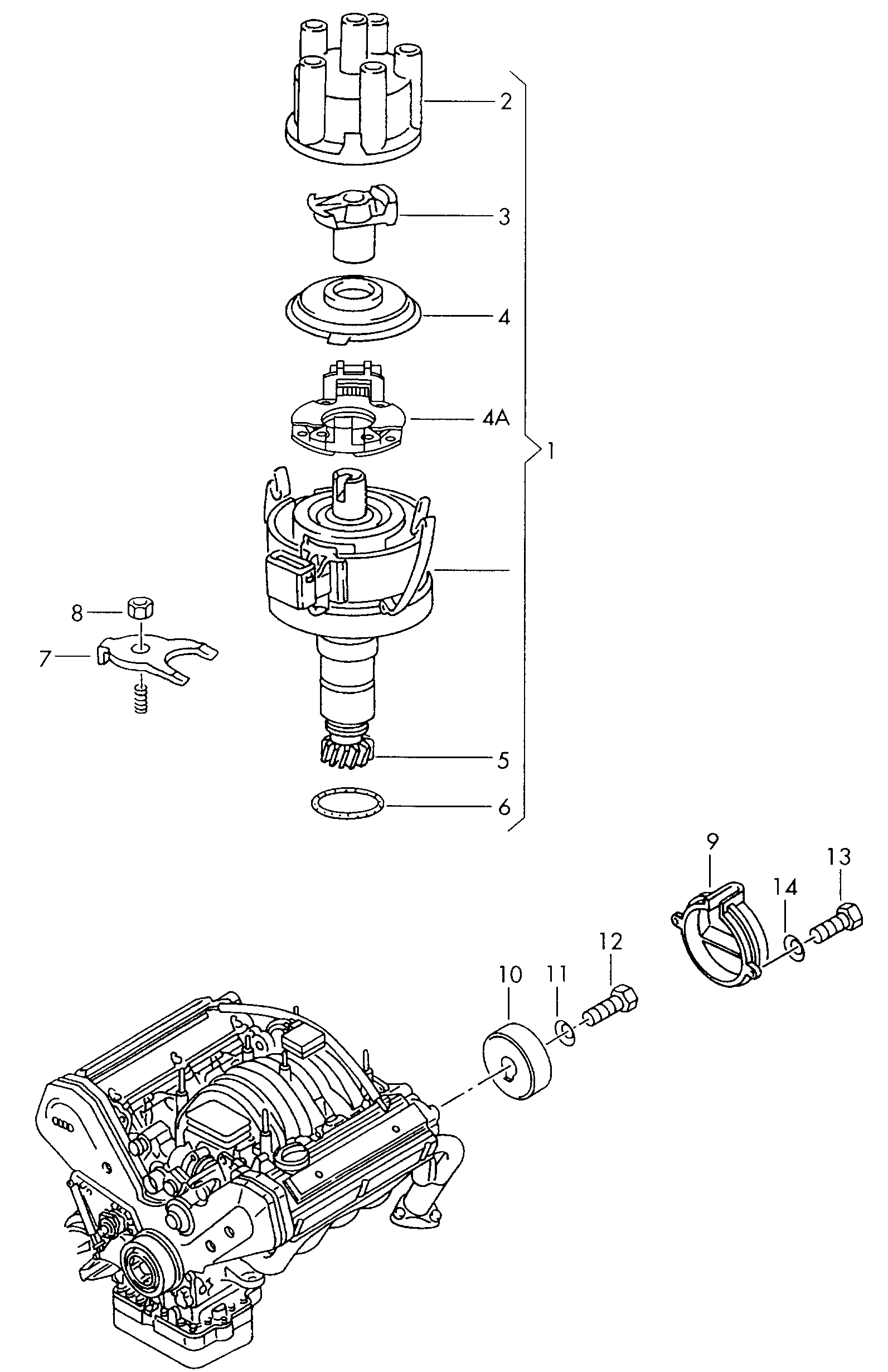 VW 034 905 207 B - Capac distribuitor parts5.com