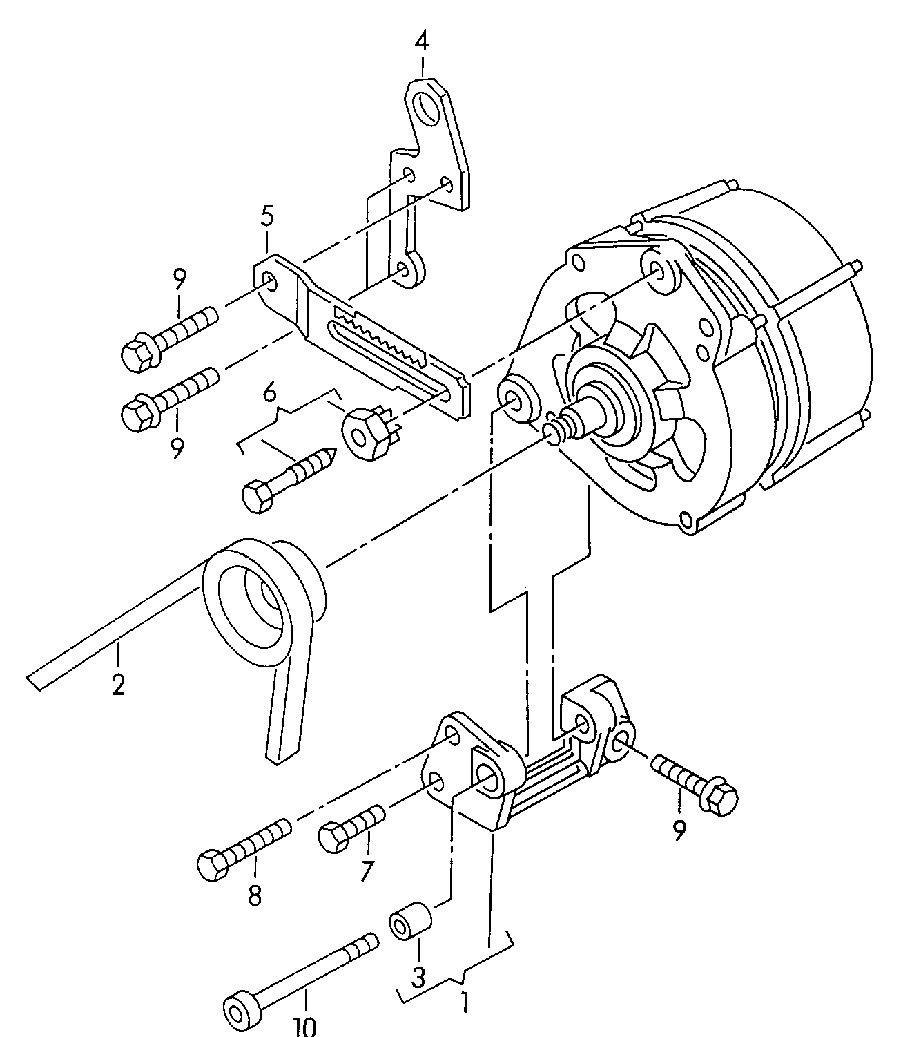 Seat 050 903 137 C - Correa trapecial poli V parts5.com