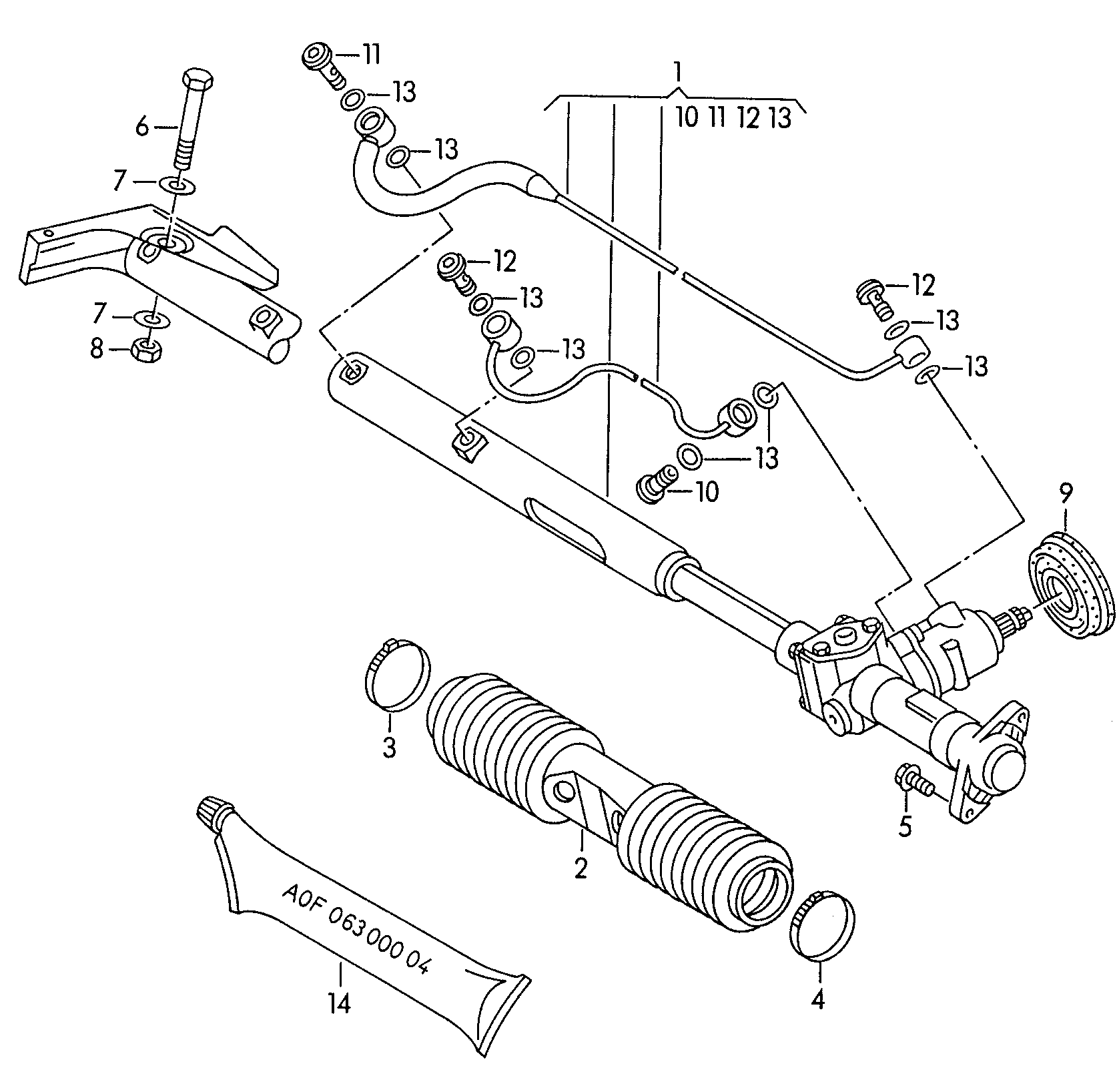 VAG 431 419 831 - Ansamblu burduf, directie parts5.com