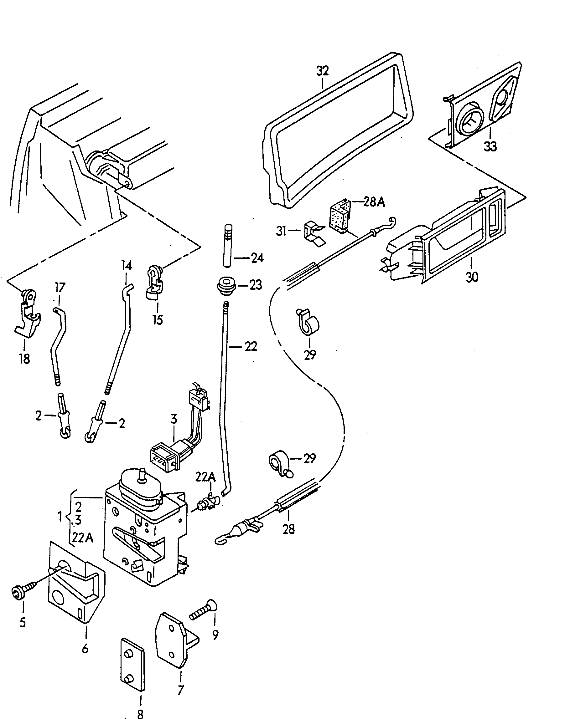 VAG 893 837 187 E - Buton de inchidere parts5.com