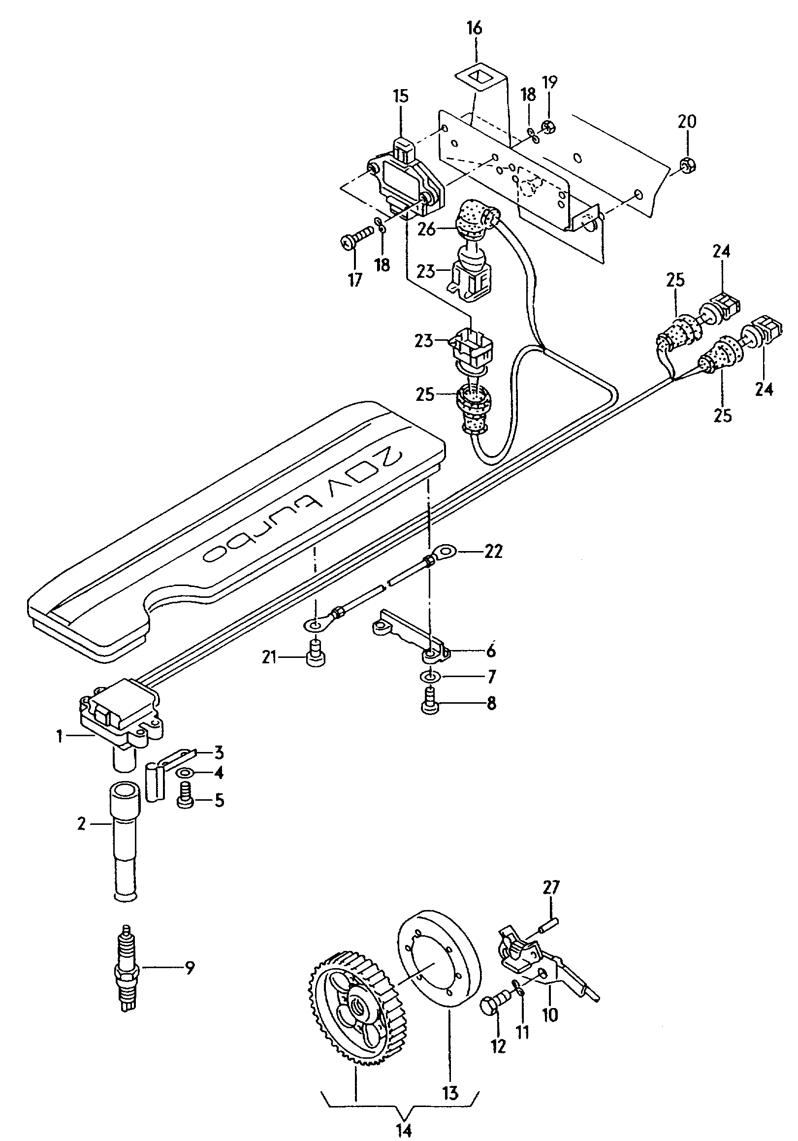 VAG 101 000 016AA - Zapaľovacia sviečka parts5.com