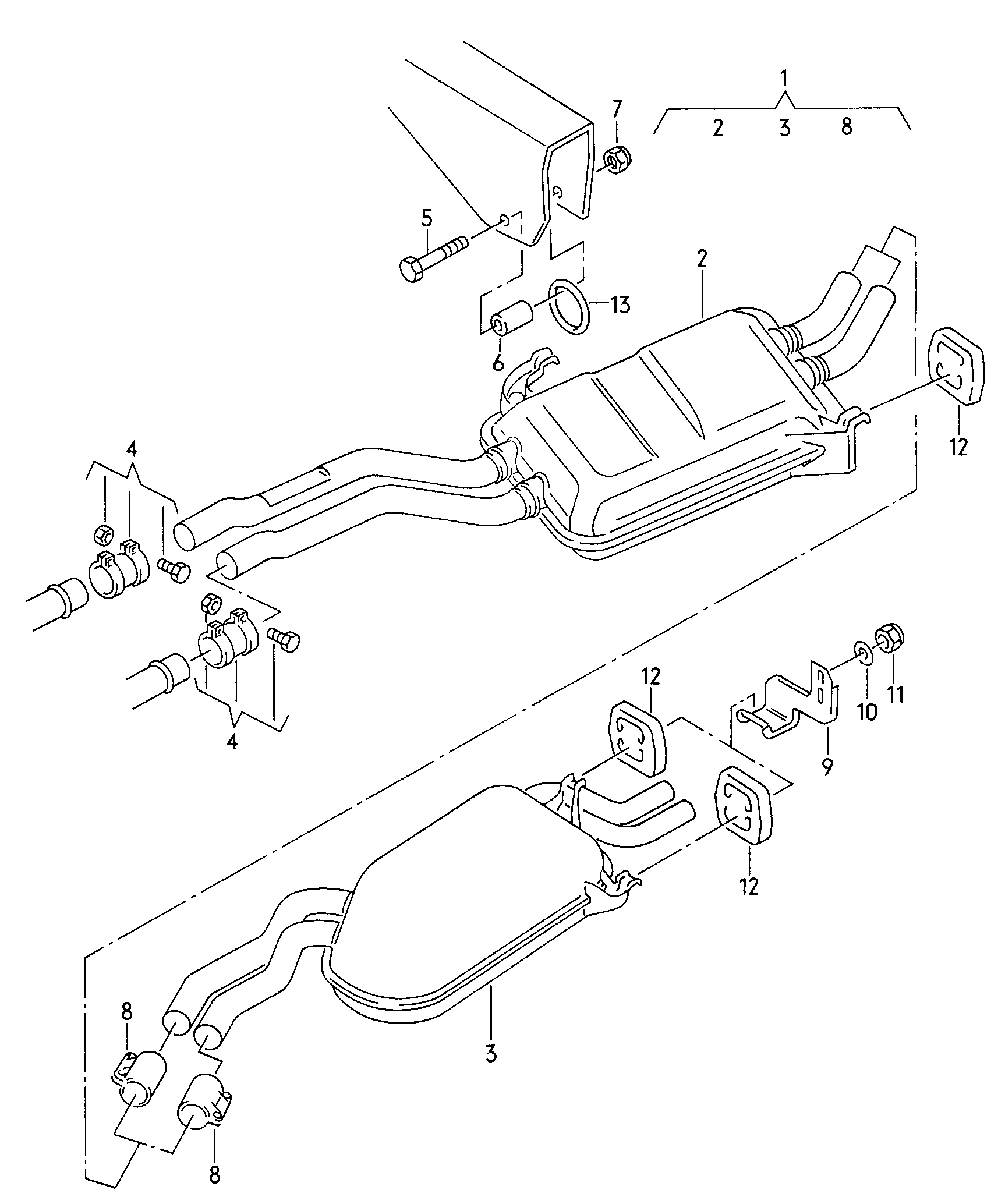 AUDI 893 253 139 A - Pipe Connector, exhaust system parts5.com