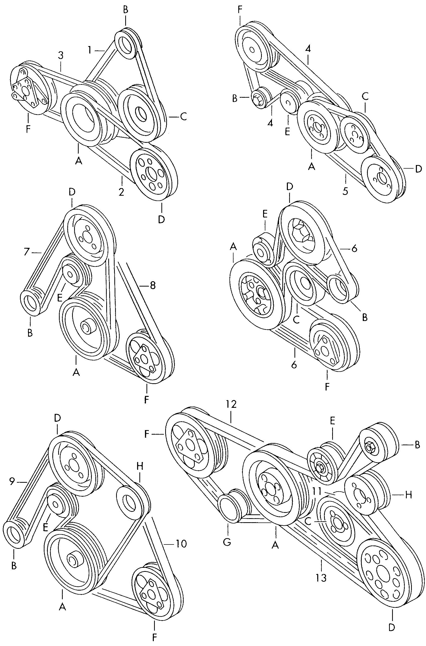 AUDI 034 903 137 B - Поликлиновой ремень parts5.com