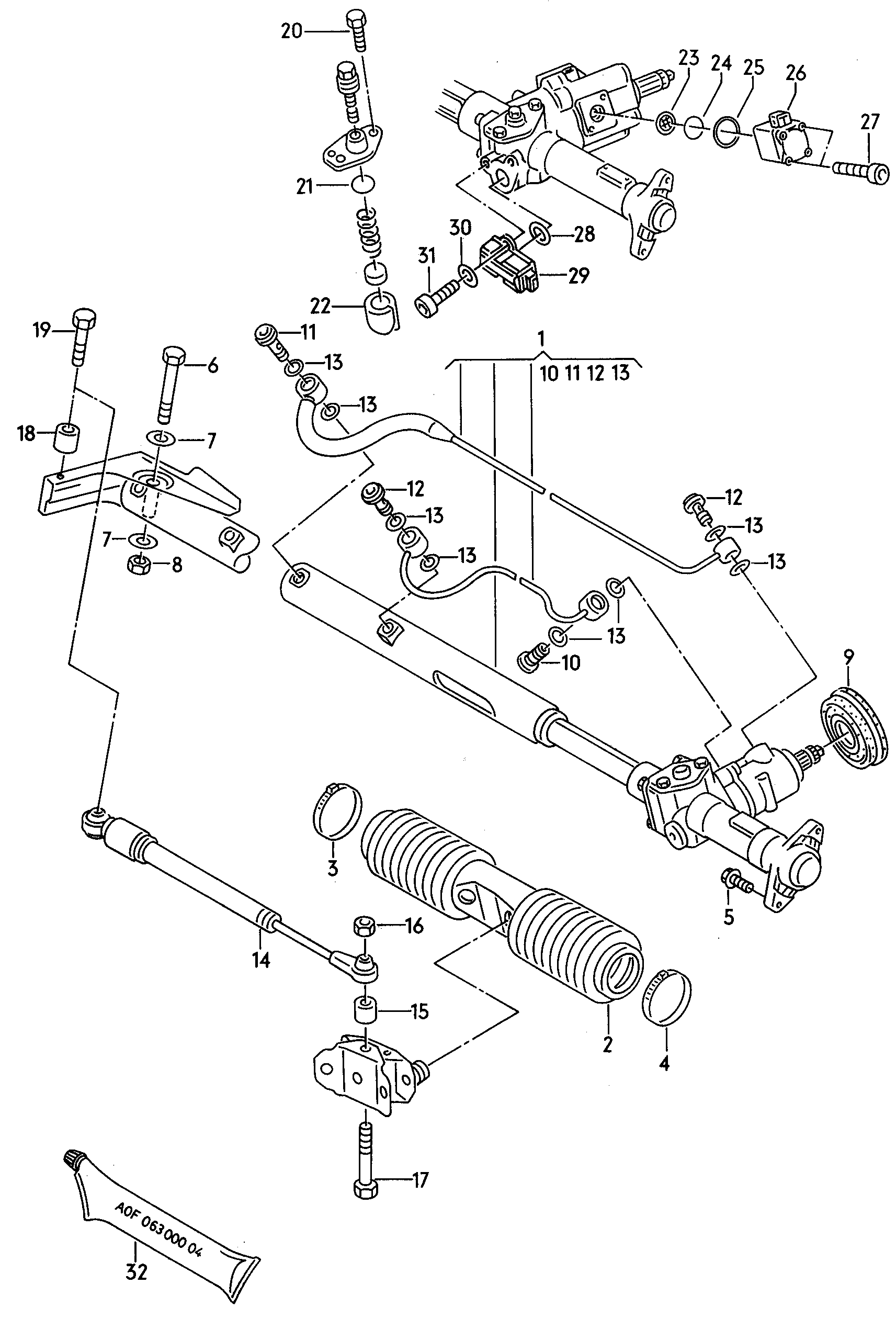 VAG 4A0425021 - Amortizor, directie parts5.com