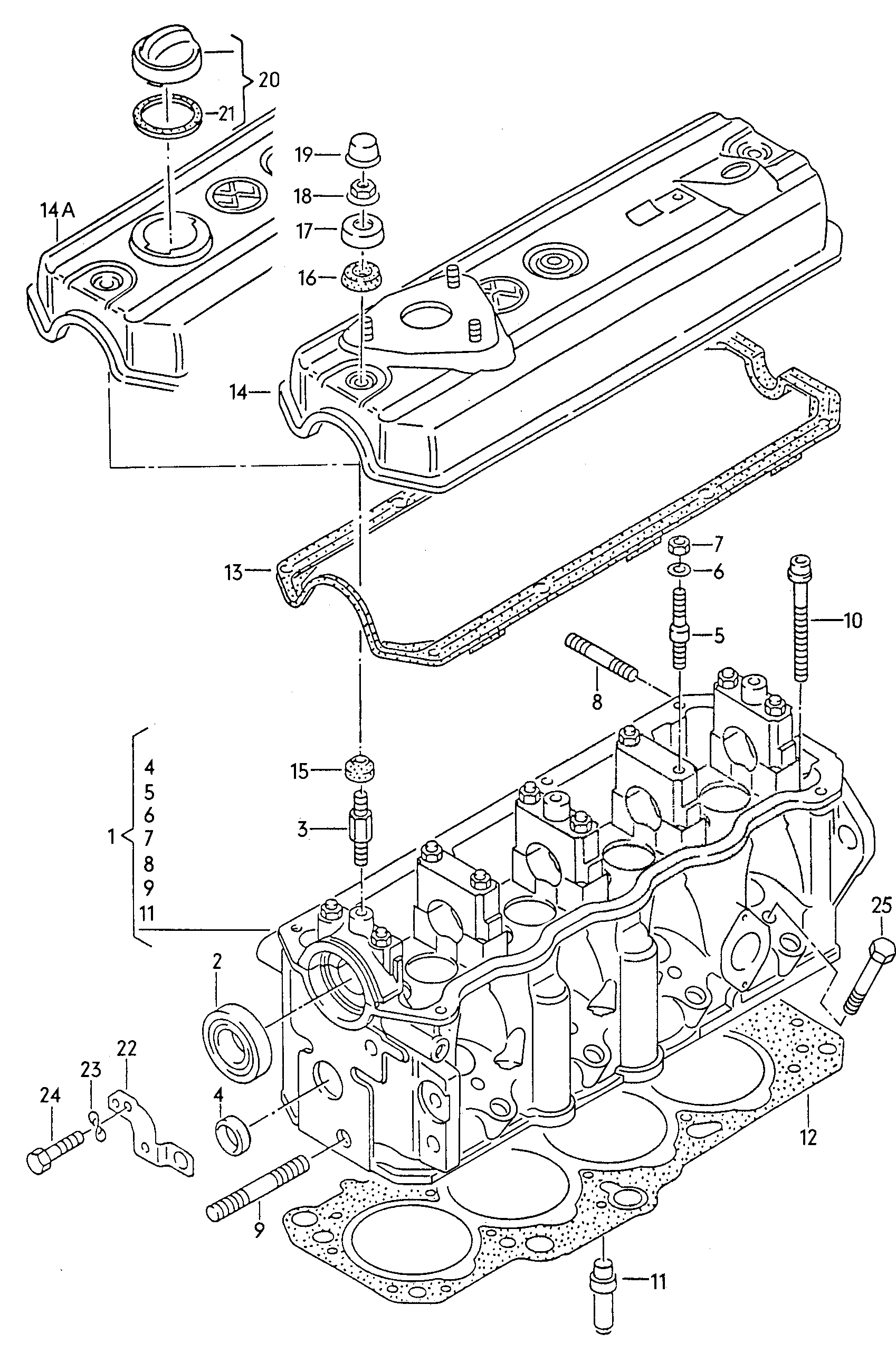 AUDI N 014 408 3 - Kit de distribution parts5.com