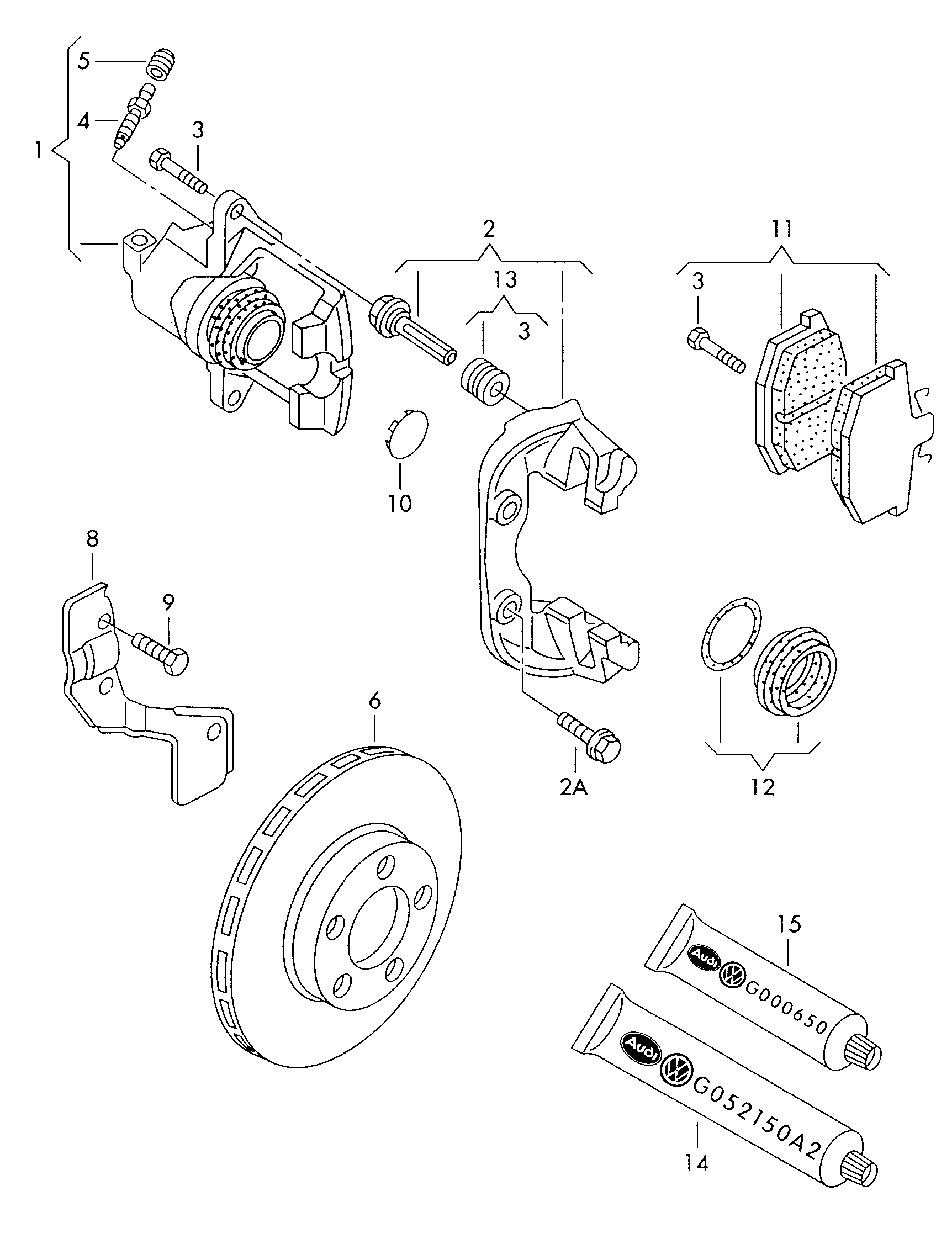 Seat 8E0 615 123 - Kočno sedlo parts5.com