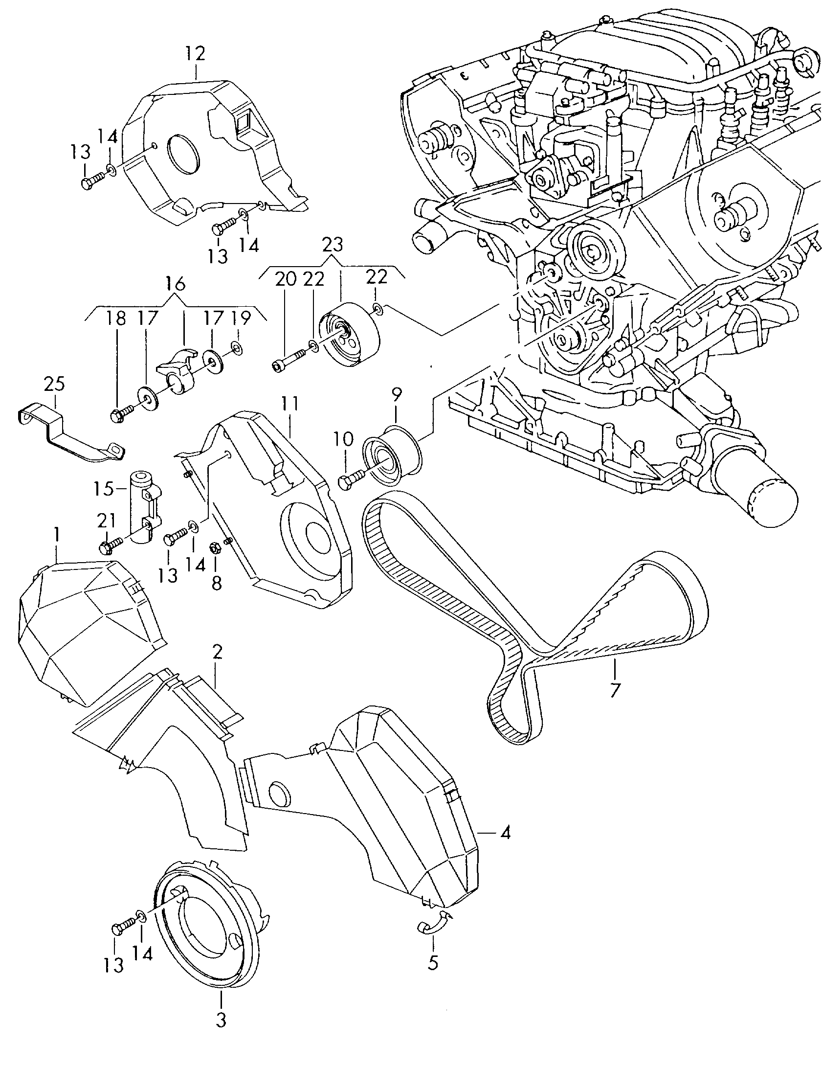 AUDI (FAW) 078 109 479 E - Ремъчен обтегач, ангренаж parts5.com