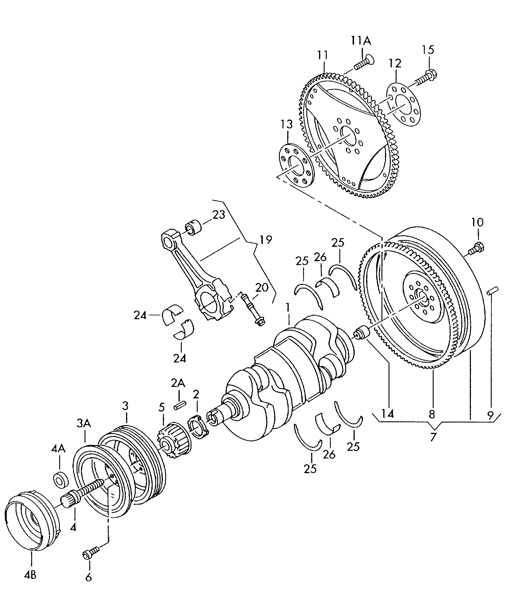 VAG 078 105 251R - Fulie curea, arbore cotit parts5.com