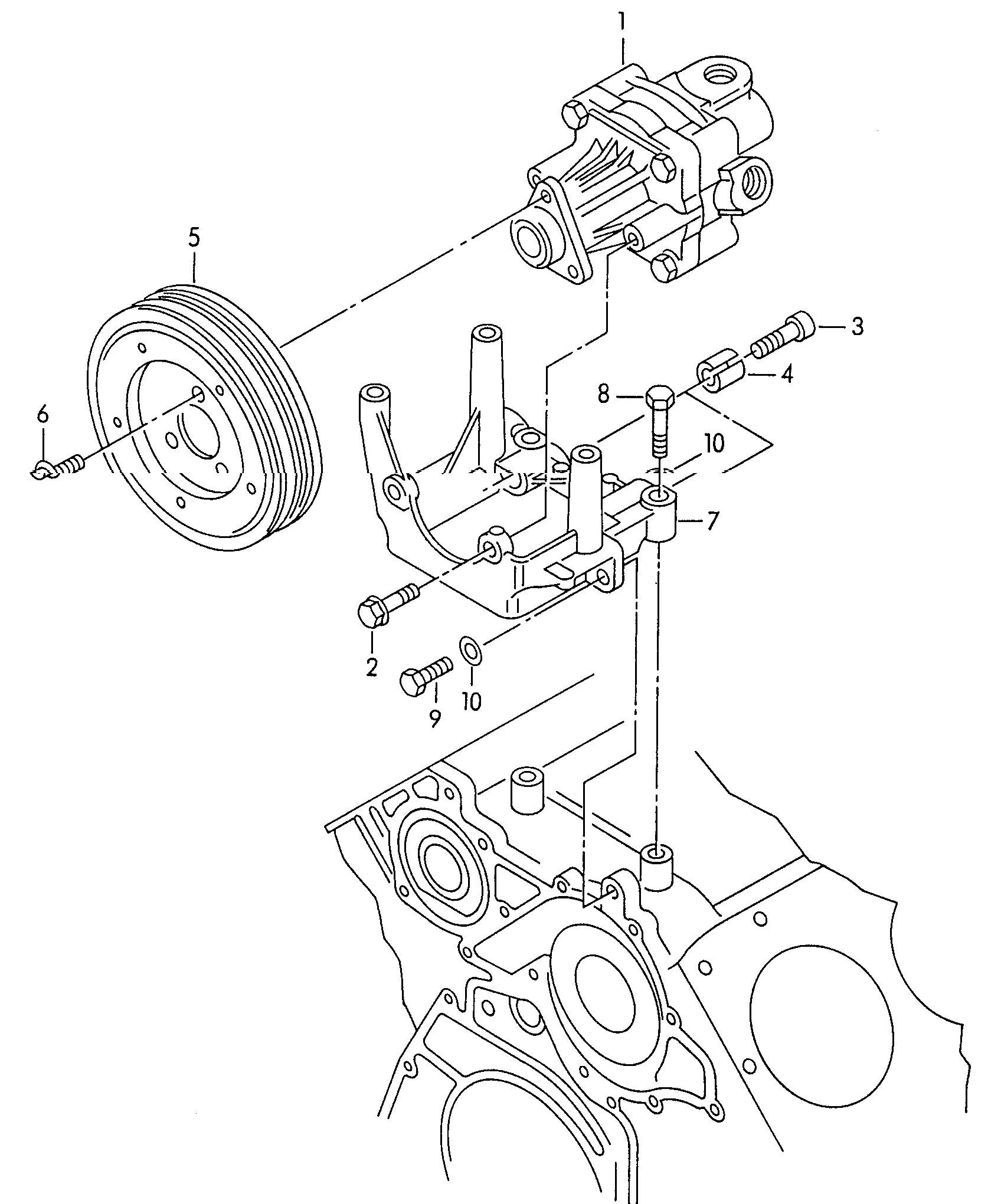 VAG 8D0 145 156F - Pompa hydrauliczna, układ kierowniczy parts5.com